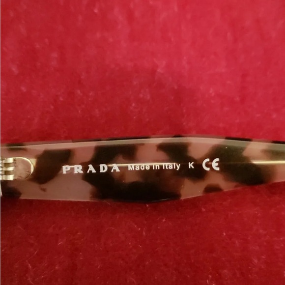 Prada Single Frame Oversized Tortoise Temples Sunglasses - Picture 11 of 12